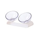 Jordan&Judy PE001 Pet Dog Cat Pet Double Bowl Transparent Tilt Design Healthy Material From Xiaomi Youpin